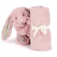 JELLYCAT BASHFUL TVÄTTVÄDDA, TULPANBLOMMNING