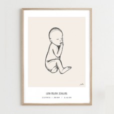 Födelsedagsboken, beige - @JASMINMELINA