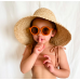 Hållbara solglasögon för barn, guldfärgade