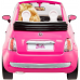 Barbie Fiat 500 med docka - Rosa