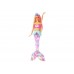 Barbie sjöjungfru med rörlig svans och ljus