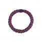 Gummiband - glitter purple metallic (3 st)