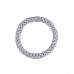 Gummiband - glitter silver (3 st)