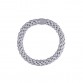 Gummiband - glitter silver (3 st)