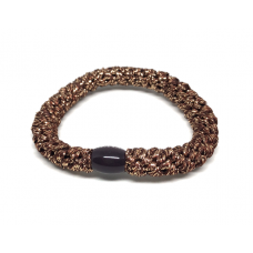 Gummiband - Glitter bronze (3 st)