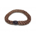 Gummiband - Glitter bronze (3 st)
