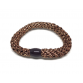 Gummiband - Glitter bronze (3 st)