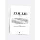 Familj definition, A5-kort