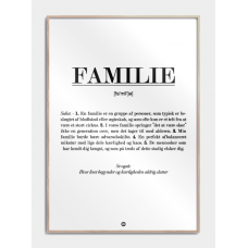 Familj definition affisch, S (29,7x42, A3)