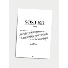 Syster definition, A5-kort