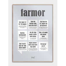 Farmor affisch, S (30x42, A3)