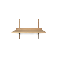 Sektor skrivbord - ek / svart mässing