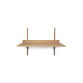 Sektor skrivbord - ek / svart mässing