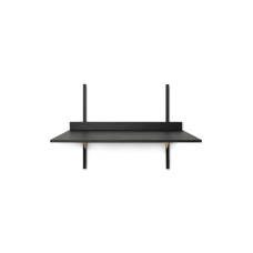 Sektor skrivbord - svart ask / mässing
