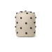Dot tufted puff - sand / svart