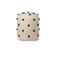 Dot tufted puff - sand / svart