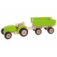 Traktor med släpvagn - grönt