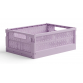 Made Crate Midi Folding Box, Lila