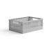 Made Crate Midi Folding Box, Dimmigt grått