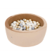 Bollpool med 150 bollar - guld, sammet (90x30x5cm)