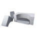 Soffbassäng - grå, sammet (120x120x50cm)