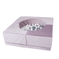 Soffbassäng - lila, sammet (120x120x50cm)