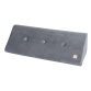 Stödkudde - grå, sammet (120x50x36cm)