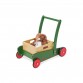 Barnvagn med trälåda, Tom - grön