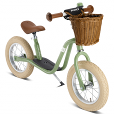 Löparcykel med stödfot - dammigt grönt
