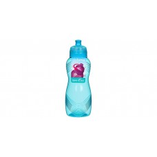 Dricksflaska med vågmönster - Ljusblå (600 ml)