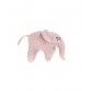 Stickad elefantskallra - Kall rosa/guld