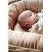 Baby Nest 2. Generation - broderad cool sommardesign - Frappé