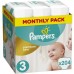 Pampers Premium Protection, storlek 3 Midi, 6-10 kg, månadslåda (1x 204 blöjor)