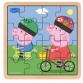 Peppa Pig - Träpusselcykling