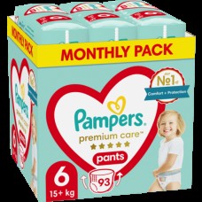 PAMPERS Premium PANTS MTH blöjor stl 6 (15-25kg) 93st