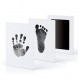 Touch bläckplatta för att trycka på barnets handavtryck eller fotavtryck - svart
