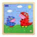 Peppa Pig - Träpussel - Dino DressUp